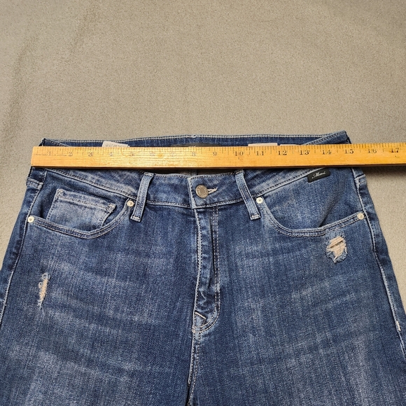 Mavi Kathleen High Rise Slim Boyfriend Jeans in wash Blue size 28 - Picture 10 of 12